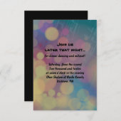 Flute Player Bat Mitzvah Reception Party Kaart (Voorkant / Achterkant)