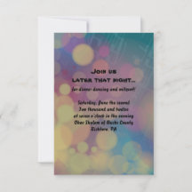 Flute Player Bat Mitzvah Reception Party Kaart