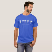 Flute Player & Caravan Petroglyph-flatpanel T-Shir T-shirt (Voorkant volledig)
