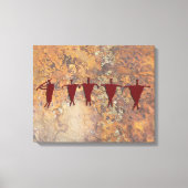 Flute Player en Caravan Canvas Afdruk (Voorkant)