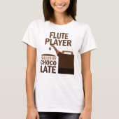 Flute Player (Funny) Chocolate T-shirt (Voorkant)