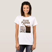 Flute Player (Funny) Chocolate T-shirt (Voorkant volledig)