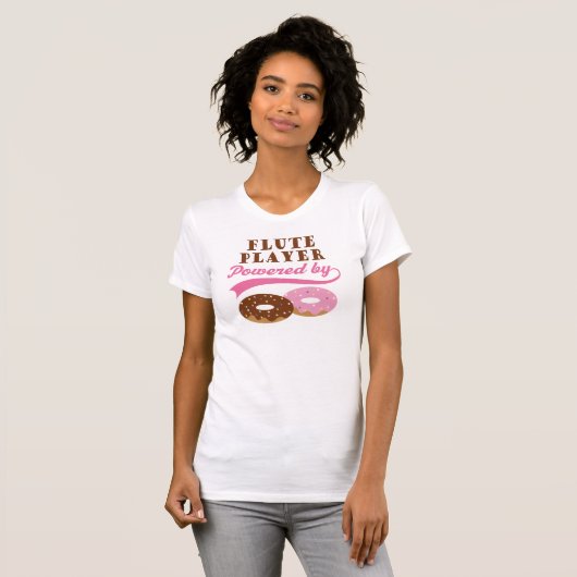 Flute Player Funny Gift T-shirt (Voorkant volledig)