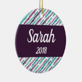 Flute Player Gift Personalized Custom Music Keramisch Ornament (Rechts)