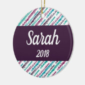 Flute Player Gift Personalized Custom Music Keramisch Ornament (Links)