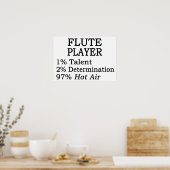 Flute Player Hot Air Poster (Keuken)