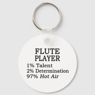 Flute Player Hot Air Sleutelhanger