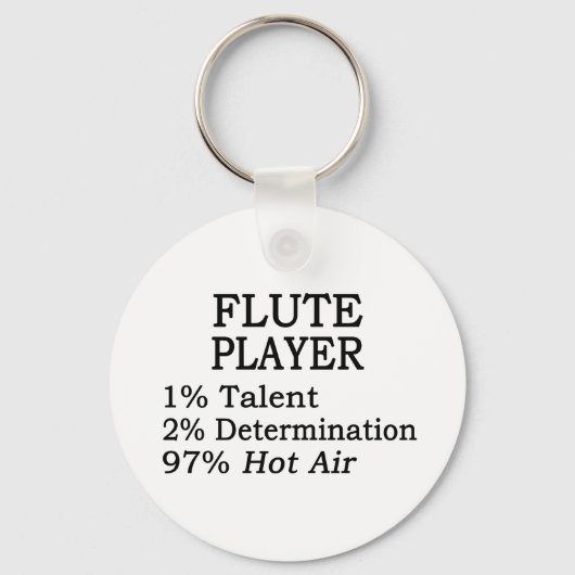 Flute Player Hot Air Sleutelhanger (Voorkant)