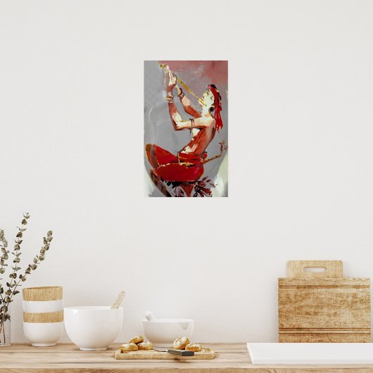 Flute Player/Musician Poster (Keuken)