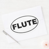 Flute Player Ovale Sticker (Envelop)