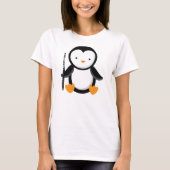 Flute Player Penguin Music Gift T-shirt (Voorkant)