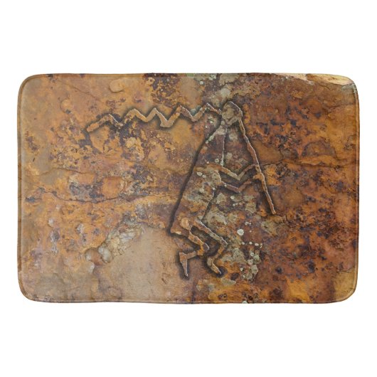 Flute Player Petroglyph Badmat (Voorkant)