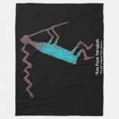 Flute Player Petroglyph Fleece Deken (Voorkant)