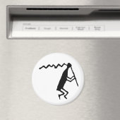 Flute Player Petroglyph Magneet (Insitu (Vaatwasser))