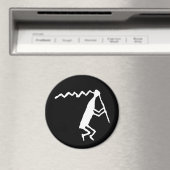Flute Player Petroglyph Magneet (Insitu (Vaatwasser))