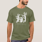 Flute Player Petroglyph T-Shirt (Voorkant)