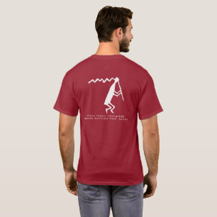 Flute Player Petroglyph - Wupatki Nat Park, AZ T-S T-shirt