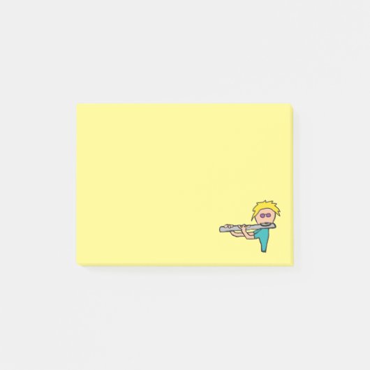Flute Player Post-it® Notes (Voorkant)