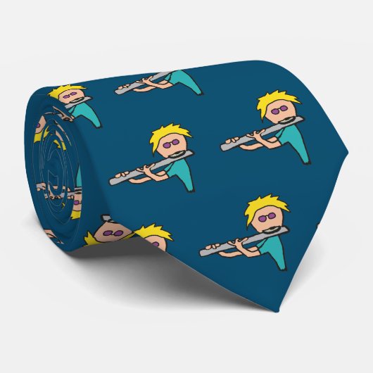 Flute Player Stropdas (Opgerold)