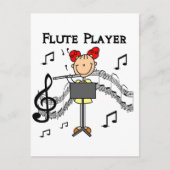 Flute Player T-shirts en cadeaus Briefkaart (Voorkant)
