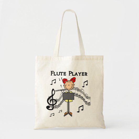 Flute Player T-shirts en cadeaus Tote Bag (Voorkant)