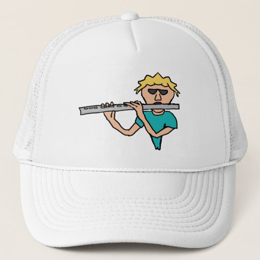 Flute Player Trucker Pet (Voorkant)