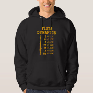 Flute Player Woodwind Instrument Musical Flutist M Hoodie
