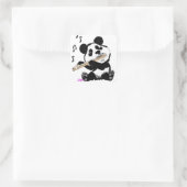 Flute Pplay Panda Vierkante Sticker (Tas)