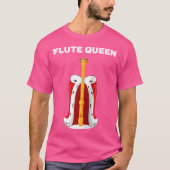 Flute Queen Girls Fluit Tshirt Vrouwen Fluit Ba (Voorkant)