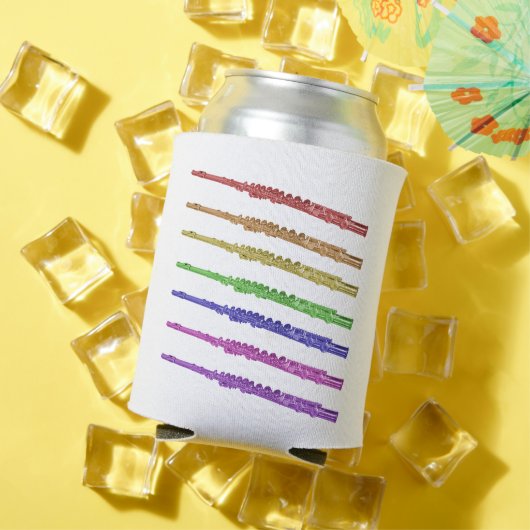 Flute Rainbow Kleurrijk Blikjeskoeler (Insitu Zomer)