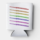 Flute Rainbow Kleurrijk Blikjeskoeler (Voorkant)