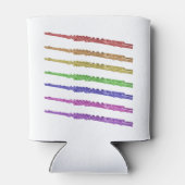 Flute Rainbow Kleurrijk Blikjeskoeler (Achterkant)