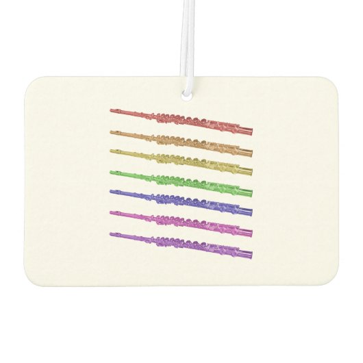 Flute Rainbow Kleurrijk Luchtverfrisser (Achterkant)