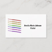 Flute Rainbow Personaliseer Visitekaartje (Voorkant)