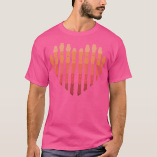 Flute Recorder Flute Heart T-shirt