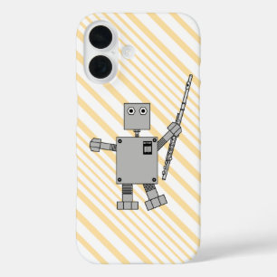 Flute Robot iPhone 16 Hoesje