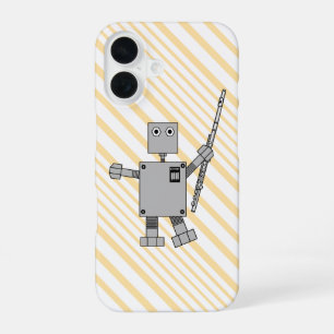 Flute Robot iPhone 16 Hoesje