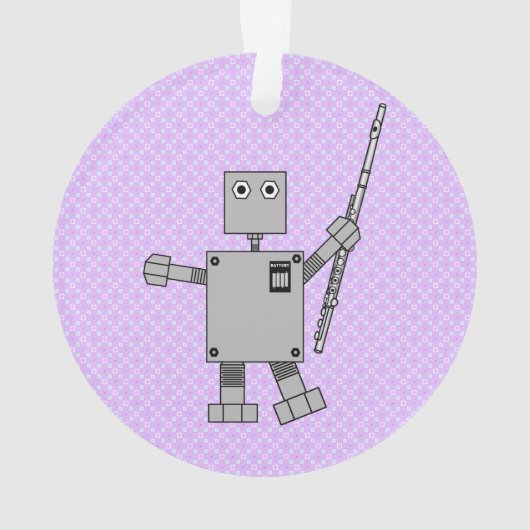 Flute Robot Ornament (achterkant)