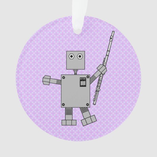 Flute Robot Ornament (voorkant)