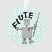 Flute Robot Text Ornament (voorkant)