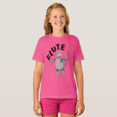 Flute Robot Text T-shirt (Voorkant volledig)