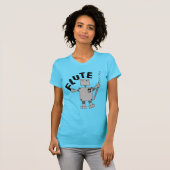 Flute Robot Text T-shirt (Voorkant volledig)