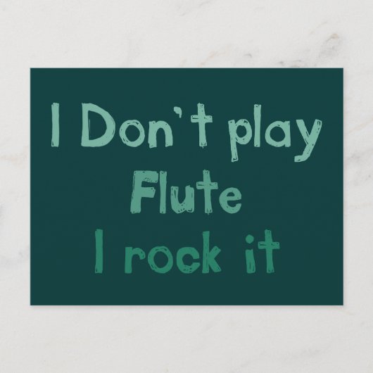 Flute Rock It Briefkaart (Voorkant)
