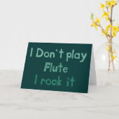 Flute Rock It Wenskaart Kaart (Gele Bloem)