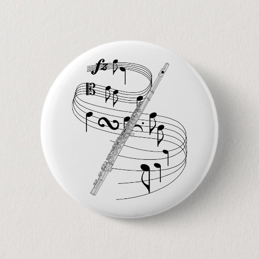 Flute Ronde Button 5,7 Cm (Voorkant)