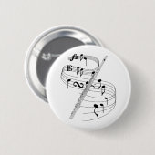 Flute Ronde Button 5,7 Cm (Voorkant /achterkant)