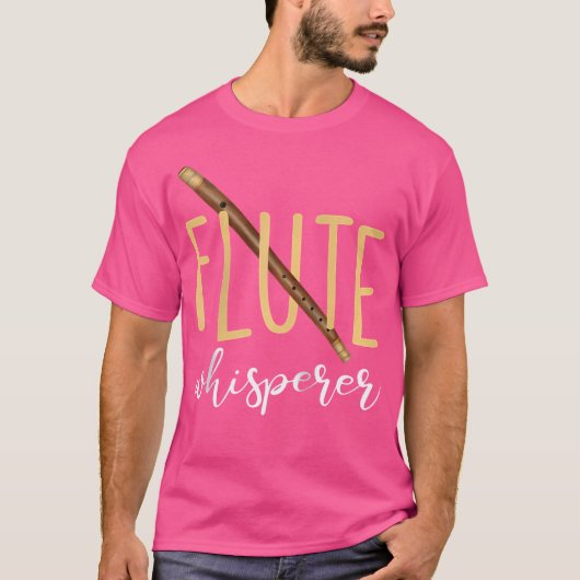 Flute Shirt Funny Flute Whisperer Instrument Fluti (Voorkant)