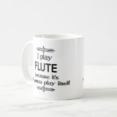 Flute - Speel zelf Funny Deco Music Koffiemok (Voorkant links)