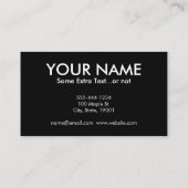 Flute - Speel zelf Funny Deco Music Visitekaartje (Achterkant)