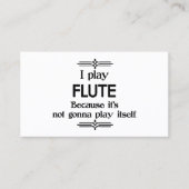Flute - Speel zelf Funny Deco Music Visitekaartje (Voorkant)